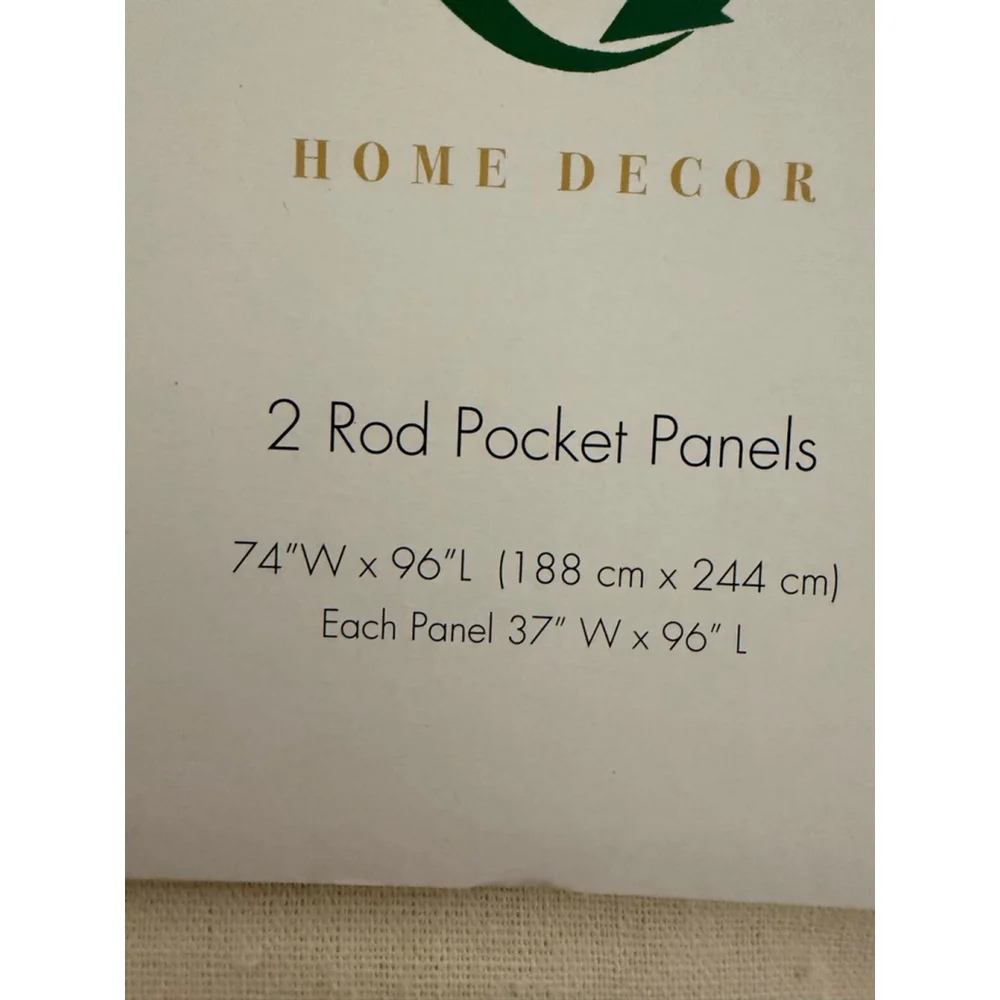 ECO-REDUX Beige Home Decor Curtains & Drapes One Size